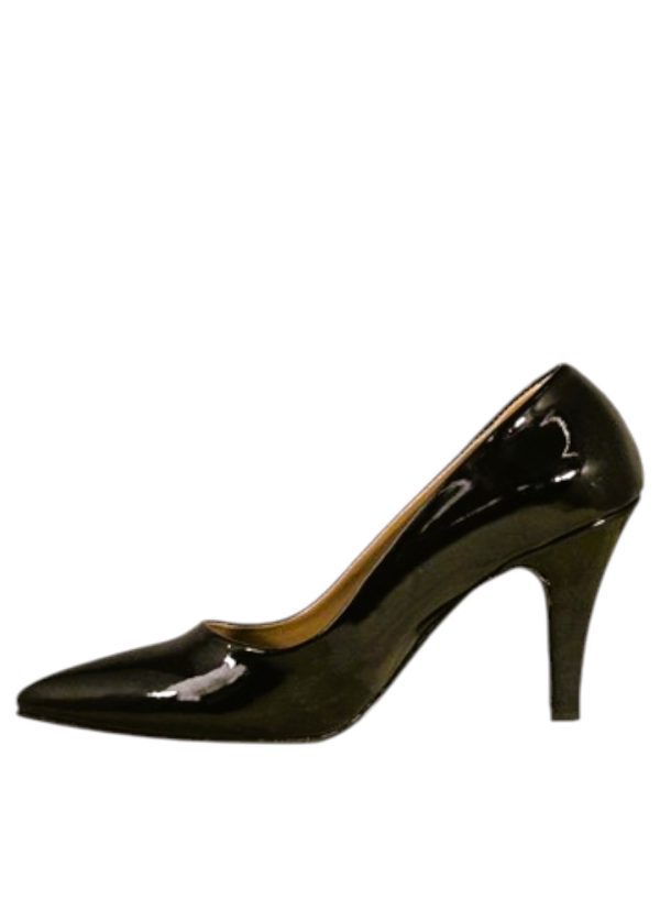Kadın Stiletto Siyah Rugan - Görsel 3