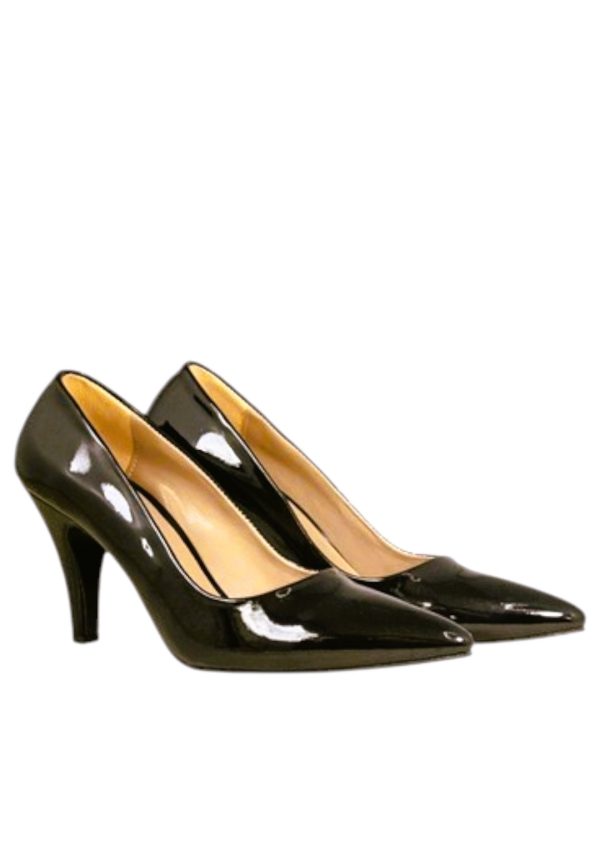 Kadın Stiletto Siyah Rugan - Görsel 2