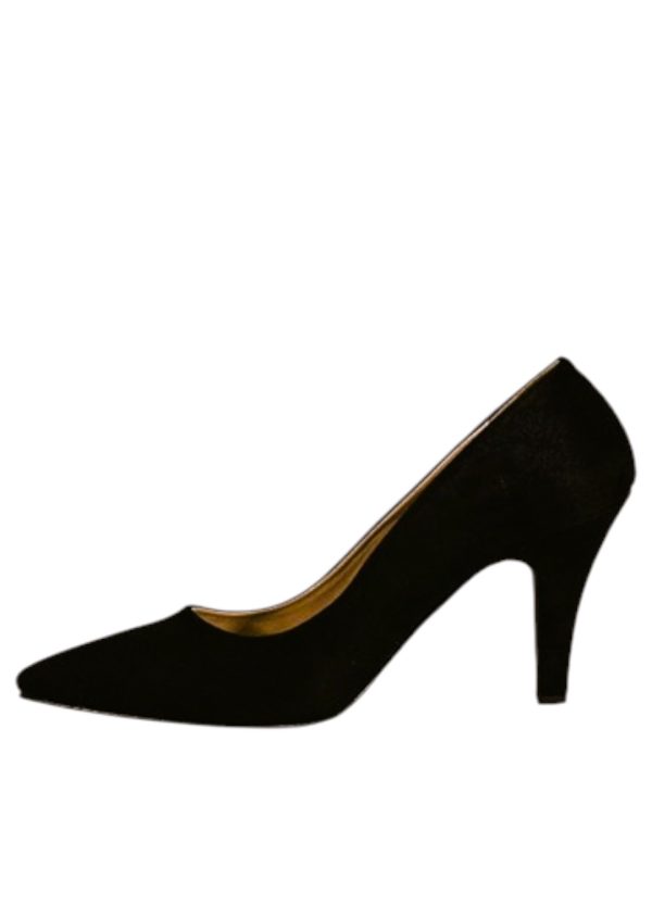 Kadın Stiletto Siyah Süet - Görsel 3