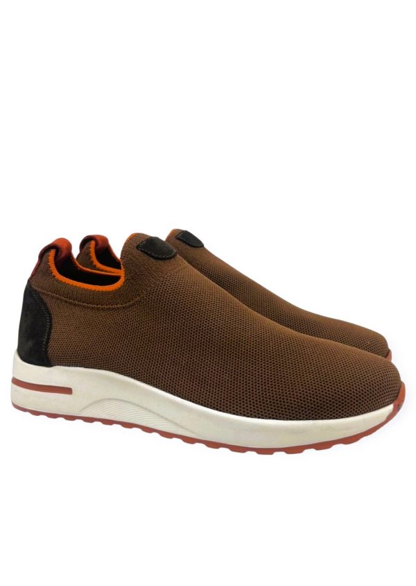 Yazlık Triko Model 001 Kahverengi Erkek Ayakkabı - Görsel 2