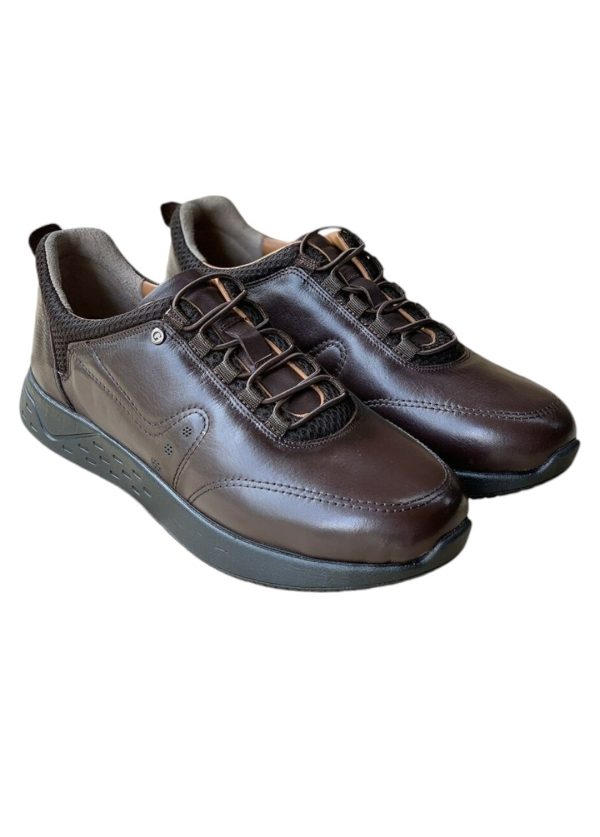 Deri Sneaker Amanos Kahverengi - Görsel 3