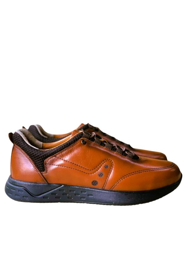 Deri Sneaker Amanos Taba