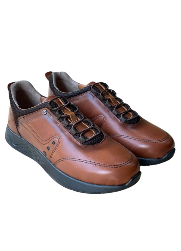 Deri Sneaker Amanos Taba - Görsel 3