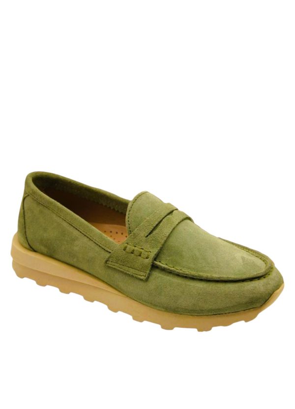 Kadın Günlük Loafer Yeşil ayakkabı