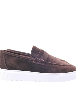 Hakiki Süet Loafer Kahverengi