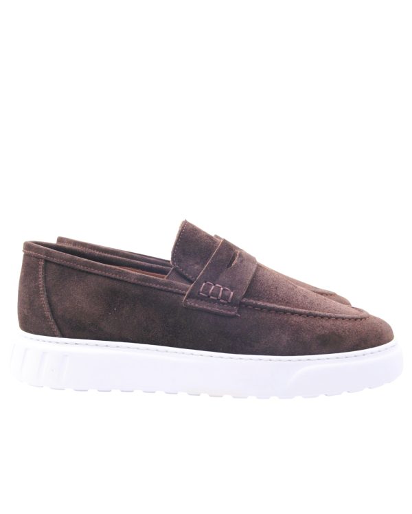 Hakiki Süet Loafer Kahverengi
