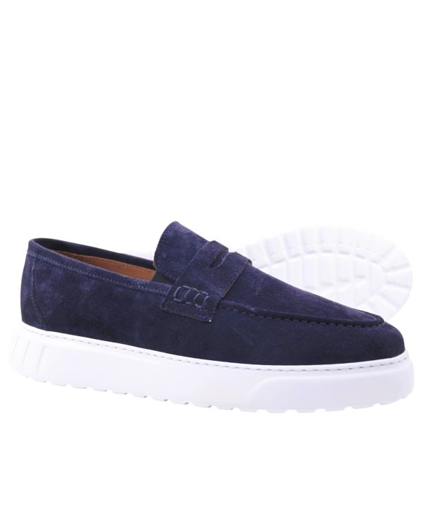 Hakiki Süet Loafer Lacivert - Görsel 2