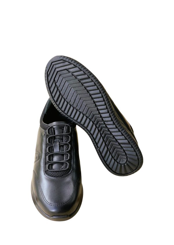 Deri Sneaker Amanos Siyah - Görsel 3