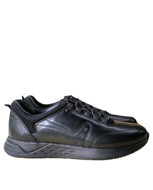 Deri Sneaker Amanos Siyah