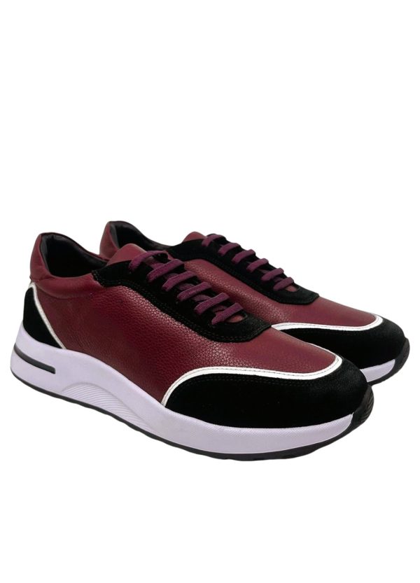 Sneaker Model 005 Bordo Erkek Ayakkabı - Görsel 2