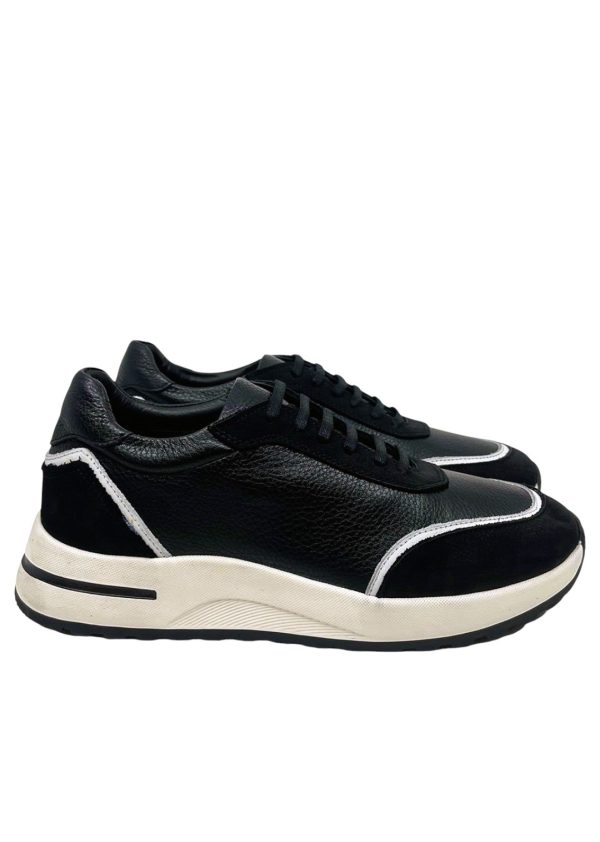 Sneaker Model 005 Siyah Beyaz Erkek Ayakkabı - Görsel 2