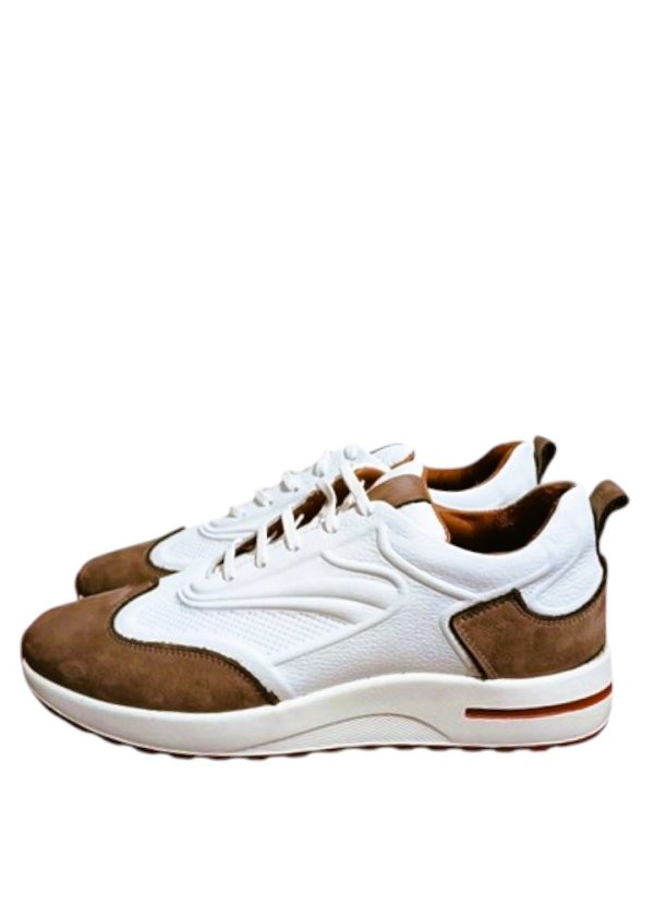 Sneaker Model 005 Kahve Beyaz Erkek Ayakkabı - Görsel 2
