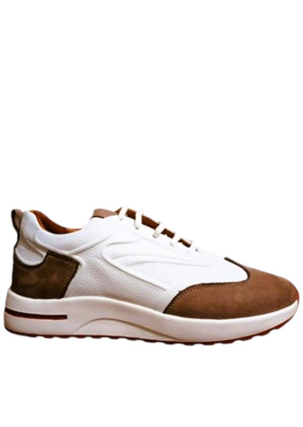 Sneaker Model 005 Kahve Beyaz Erkek Ayakkabı