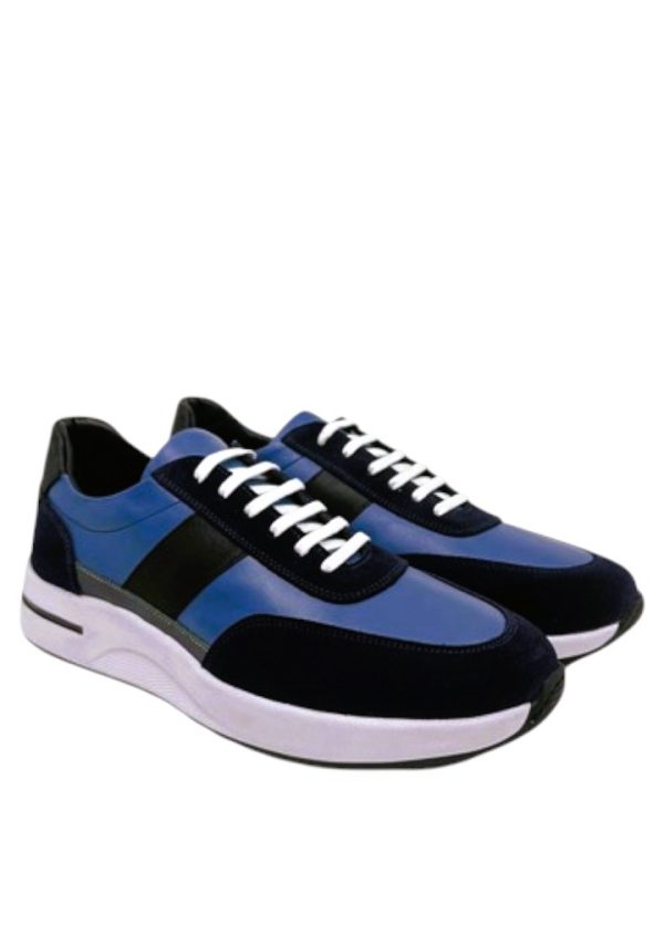 Sneaker Model 005 Mavi Siyah Erkek Ayakkabı - Görsel 3
