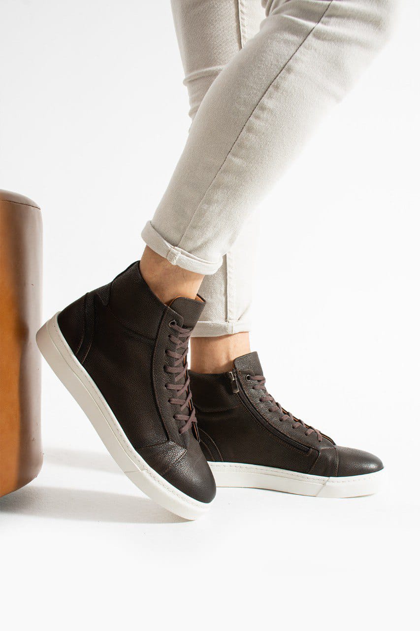 Meegora Erkek Kahverengi Hakiki Deri Bot - Görsel 2