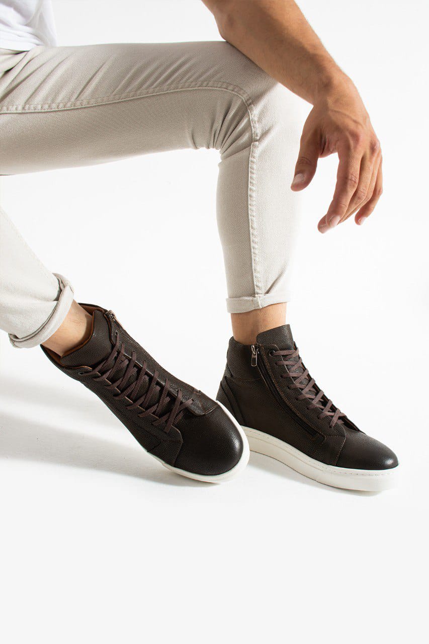 Meegora Erkek Kahverengi Hakiki Deri Bot - Görsel 3