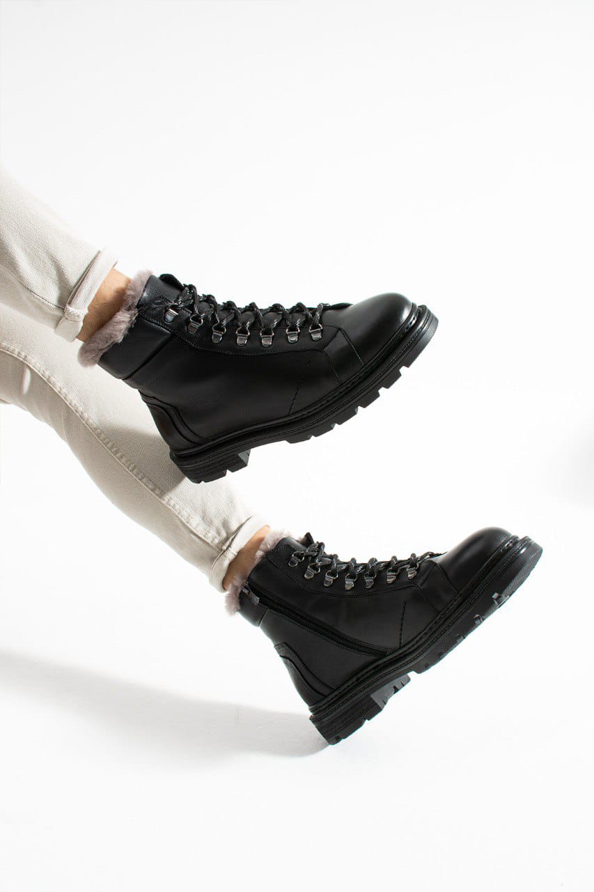 Meegora Erkek Siyah Hakiki Deri Bot - Görsel 3